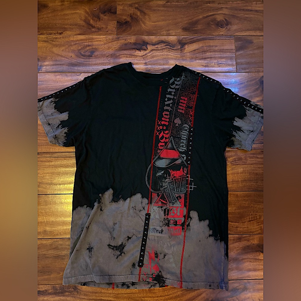 Affliction studded t-shirt large - Picture 1 of 4